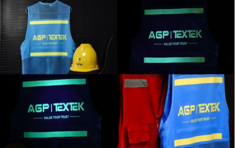 TEXTEK 60cm DTF 打印机荧光彩色打印，转移到安全背心上