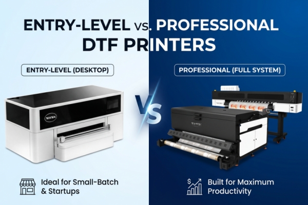 entry level DTF printer VS. professional DTF printer,which one is right for you?