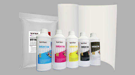 We also provide consumables, including DTF ink, pet film and powder, start printing easily.