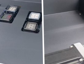The upper cover of UV-F604 cap station and the left cover of the platform adopt frosted surface