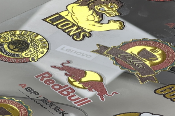 UV Gold Foil Stickers