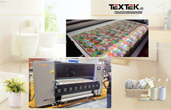 Textek 8 Head Belt Fabric Cotton Printer on Table Clothes
