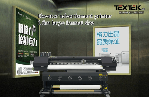 Textek Large Format Eco Solvent Printer for Elevator Advertisement