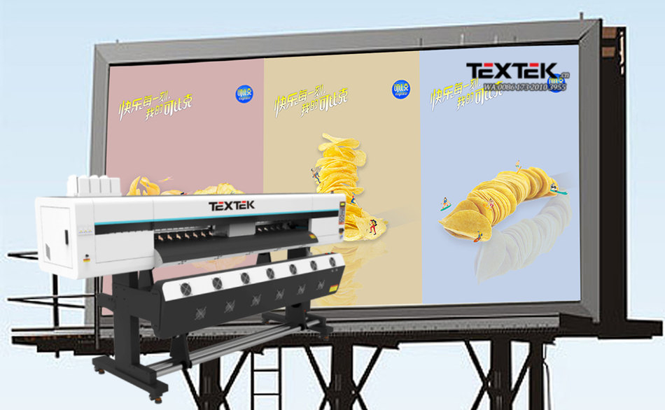 Textek Low Cost Digital 4 Print Head Eco Solvent Printer for Outdoor TK-E1804