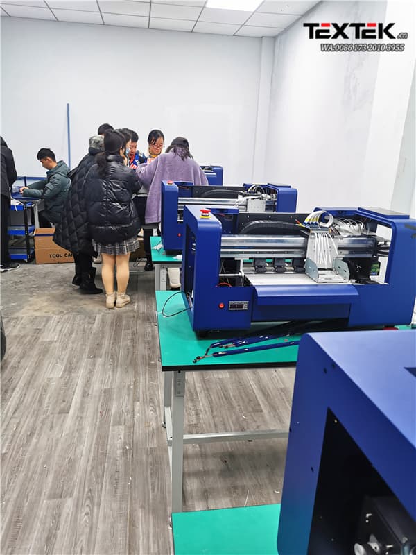 Sales Team Study Meeting on Textek DTF Printing Machine