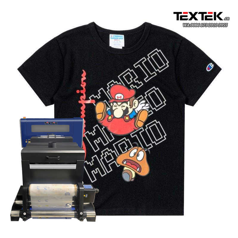 Textek A3 Mini Dtf Printer with 2 XP600 Print Heads High Speed T-Shirt Direct to Film Printer