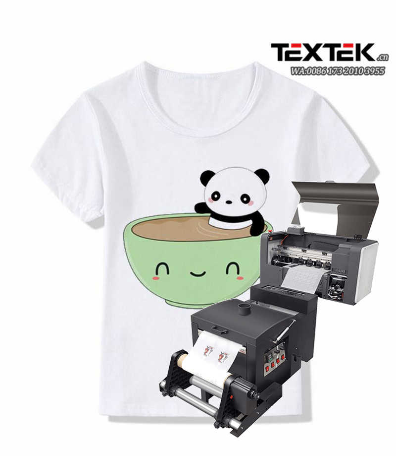 Textek A3 Mini Size Dtf T-Shirt Printing Machine Printer with 2 XP600 Printheads