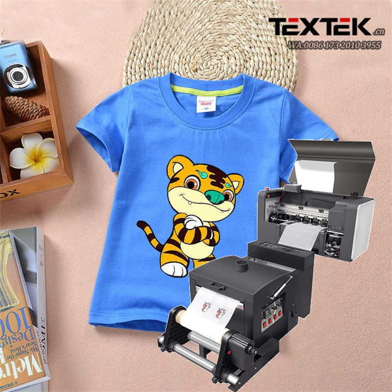 Textek High-Quality A3 Cmyk White Ink Photo Quality Dtf Garments Bags Plotter Printer