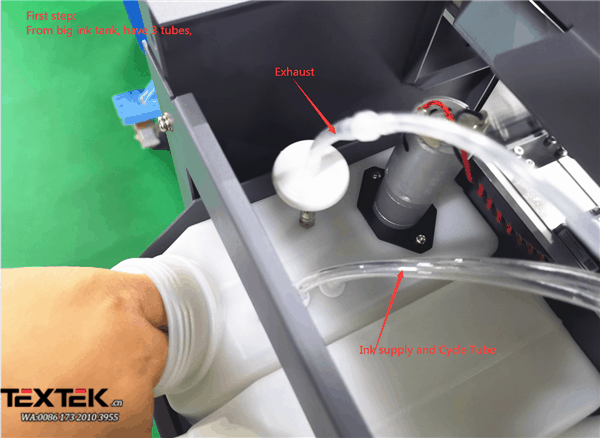 White Ink Circulation System of Textek DTF Printing Machine on Coat