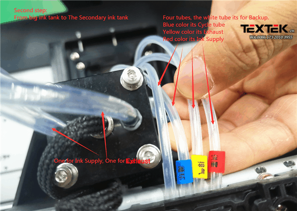 White Ink Circulation of Textek DTF Film Printer on Skirt