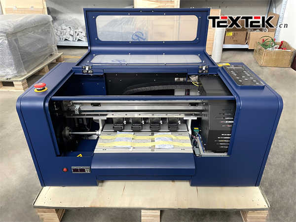 Best sale IXP600 2 head powder circulation shaking oven,30cm size heat transfer pet film tshirt dtf printer