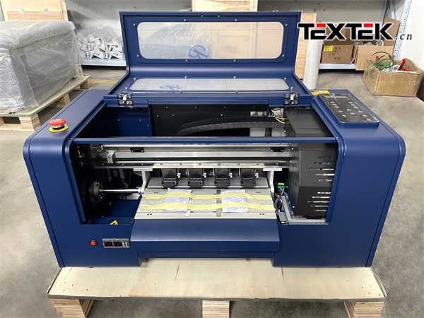 Textile Printer factory,2022 Hot Product DTF printer with 2Pcs XP600 print heads and shaking machine,Automatically complete the process of printing and heating