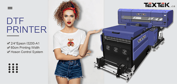 Textek 60cm 24inch DTF Pet Film Printer Factory with Epson Original I3200-A1 Printheads