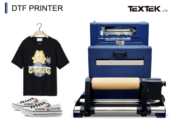 dtf printer 30cm small textile equipment For T-shirts Fabric Printing