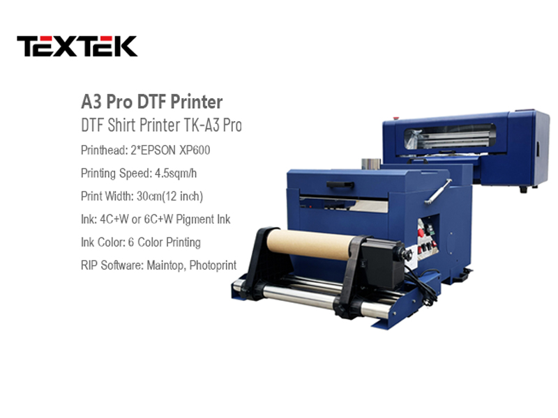 A3 / 30cm PET roll film printer,DTF heat transfer tshirt cloth inkjet printers t-shirt printing machine