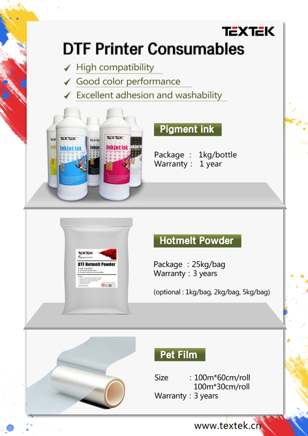 Direct to Film Printers and Consumables Provided with Factory Price
