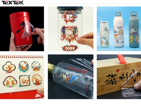 TEXTEK factory fully automatic roll stamping packaging gift box logo sticker cold transfer UV dtf printer