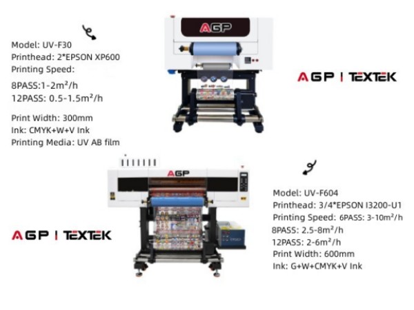 30cm roll to roll uv dtf printer, small crystal label printer