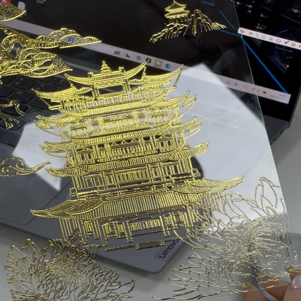 Hybrid UV Printing Meets Gold Foil Stamping