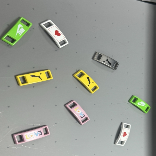 Direct Print on Metal Shoelace Buckles with Our Hybrid UV Printer!